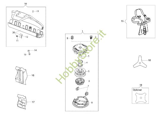 Picture of Accessori BC 240 T (EURO 2) Decespugliatore