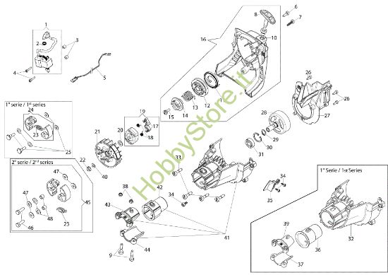 Picture of Avviamento e frizione BC 24 S (EURO 1) Decespugliatore