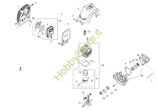 Picture of Motore BC 24 T (EURO 1) Decespugliatore