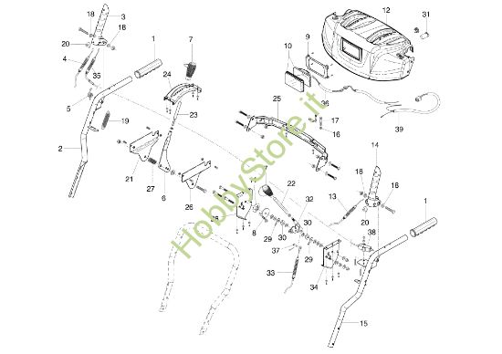 Picture of Manubrio e comandi ARTIK 62 ELD Turboneve