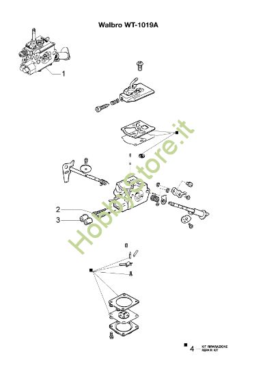 Picture of Carburatore WT-1019A HC 280 XP Tagliasiepi