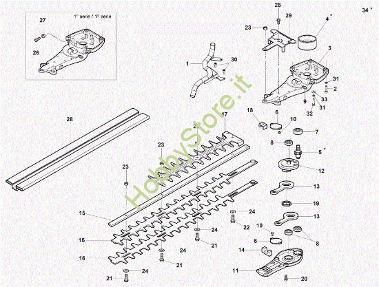 Picture of Gruppo lame HC 280 XP Tagliasiepi