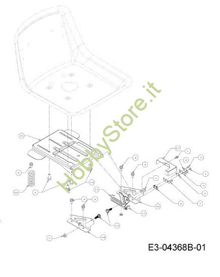 Picture of Supporto sedile KROSSER 92/13,5 T Cat.2013 Trattorino