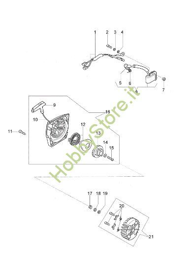 Picture of Avviamento completo GS 520 Motosega