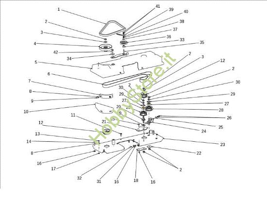 Picture of Piatto di taglio (2/2) OM 106S/24H 4X4 Cat.2013 Trattorino
