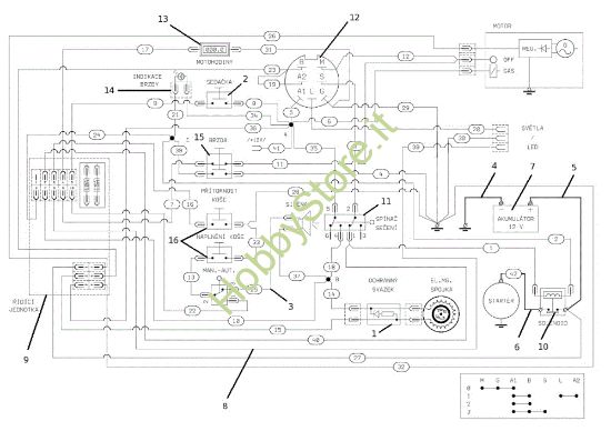 Picture of Schema elettrico OM 92S/13H Cat.2013 Trattorino