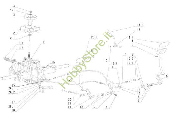 Picture of Trasmissione (1/2) APACHE 92 EVO Cat.2013 Trattorino
