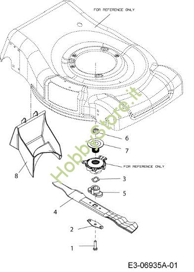 Picture of Gruppo lame G 55 VBX 4-IN-1 Cat. 2013 Rasaerba