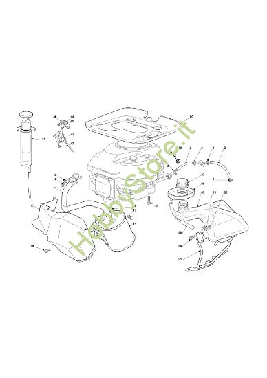 Picture of Serbatoio, marmitta e protezioni OM 72C/12,5KM Cat.2013 Trattorino