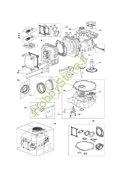 Picture of Gruppo motore OM 91PLUS/14,5K M Cat.2013 Trattorino