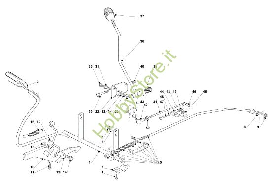 Picture of Comando freno e comando cambio OM 91PLUS/14,5K M Cat.2013 Trattorino