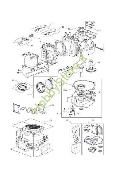 Picture of Gruppo motore OM 101C/16K H Cat.2013 Trattorino