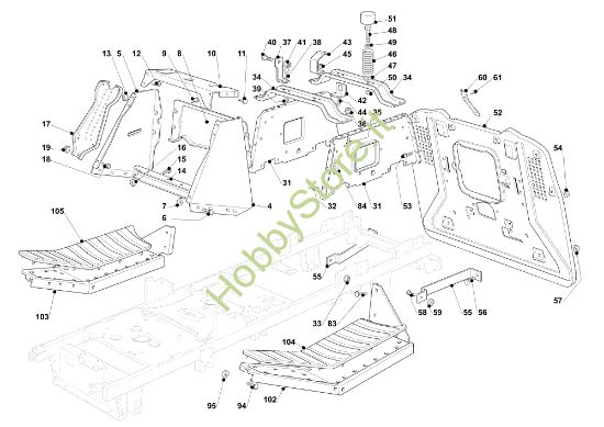 Picture of Telaio OM 101C/16K H Cat.2013 Trattorino
