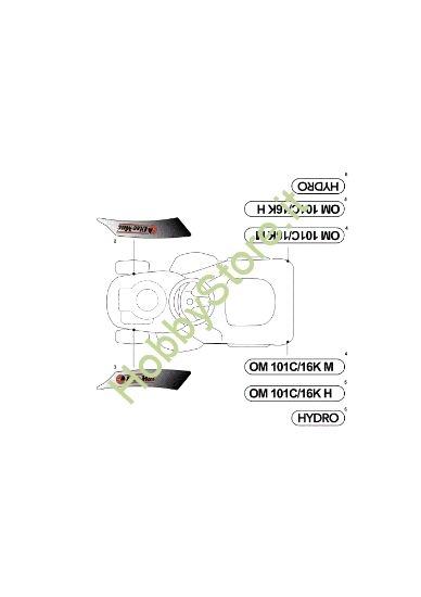 Picture of Etichette (2/2) OM 101C/16K H Cat.2013 Trattorino