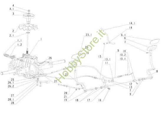 Picture of Trasmissione (1/2) APACHE 92 EVO Cat.2014 Trattorino