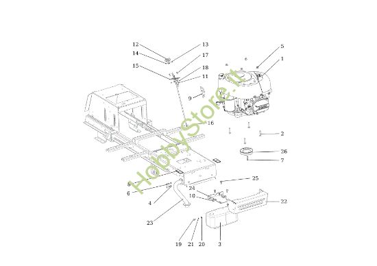 Picture of Motore OM 92S/13H Cat.2014 Trattorino