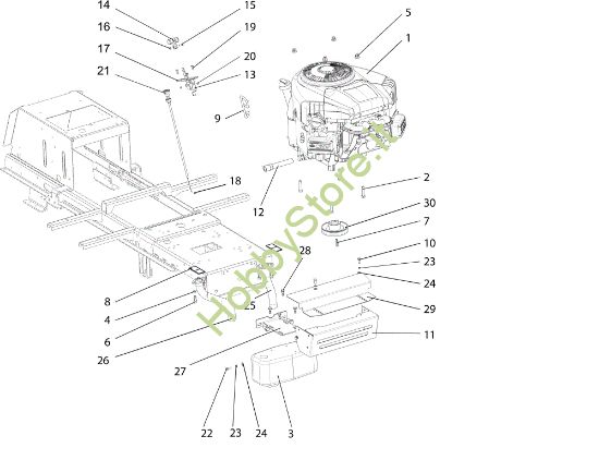 Picture of Motore OM 92S/16H Cat.2014 Trattorino