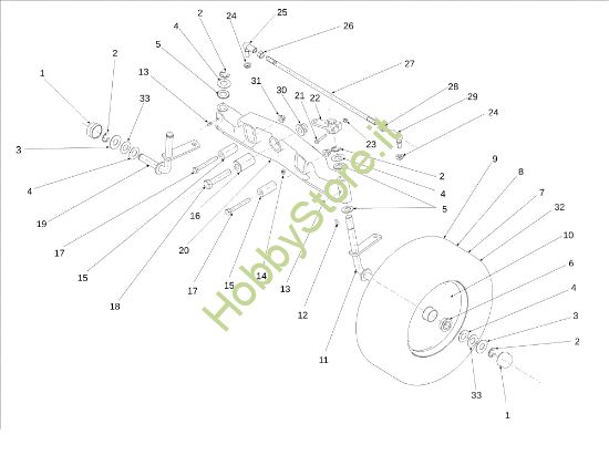 Picture of Assale anteriore OM 124S/22 H Cat.2014 Trattorino
