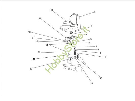 Picture of Sedile OM 124S/22 H Cat.2014 Trattorino