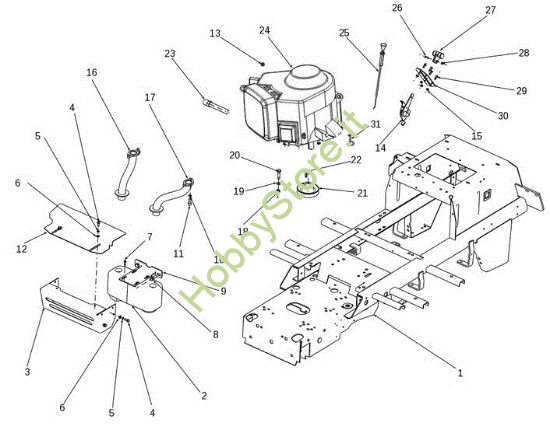 Picture of Motore OM 106S/16H Cat.2014 Trattorino