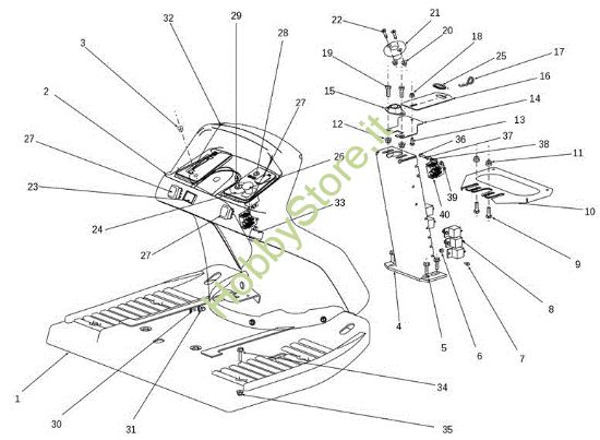 Picture of Cruscotto OM 106S/17,5H Cat.2014 Trattorino
