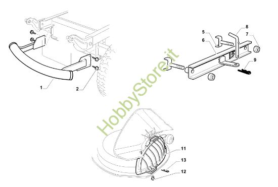 Picture of Accessori a richiesta OM 108L/18,5 H Cat. 2014 Trattorino