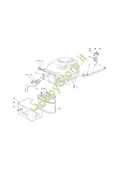 Picture of Serbatoio, marmitta e protezioni OM 91PLUS/14,5K H Cat.2014 Trattorino