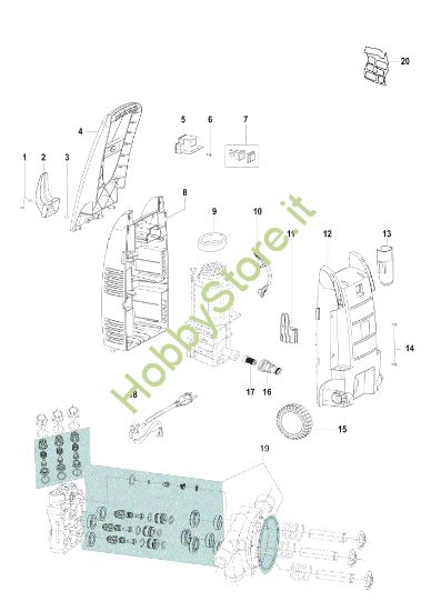 Picture of Esploso completo PW 110 C Idropulitrice