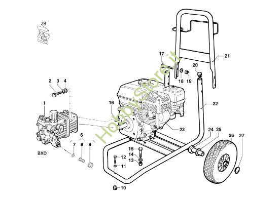 Picture of Carcassa PWX 200 C Idropulitrice