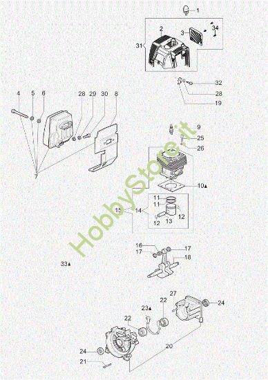 Picture of Motore OM 43 BP Decespugliatore