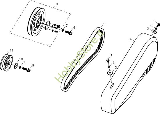 Picture of Cofano MH 197 RK (K800 HC) Motozappa