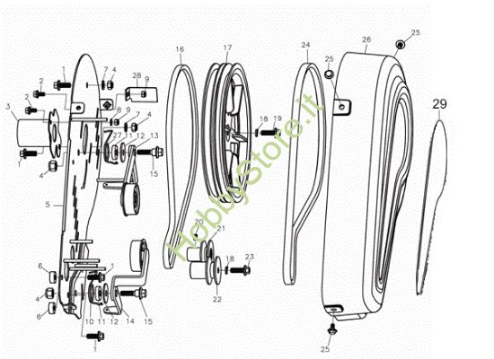 Picture of Gruppo (Cofanatura) MH 175 RK (K800 HT) Motozappa