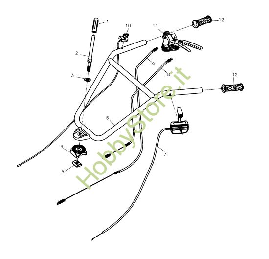 Picture of Manubrio MH 175 RK (K800 HT) Motozappa