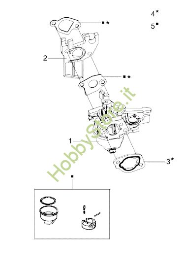 Picture of Carburatore MH 175 RK (K800 HT) Motozappa