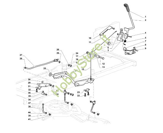 Picture of Sollevamento piatto di taglio OM 84/14,5 K H Cat. 2015 Trattorino