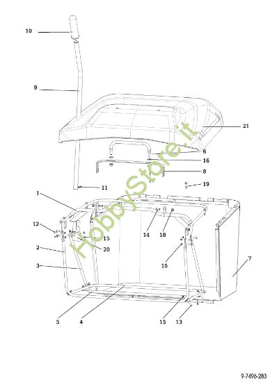 Picture of Sacco raccoglierba OM 92/16H Cat. 2015 Trattorino
