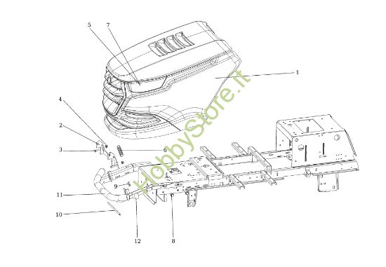 Picture of Cofano (2/2) OM 106/17,5 H Cat. 2015 Trattorino