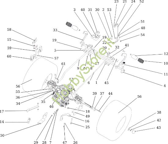 Picture of Trasmissione OM 107 L/24 KH (K2400AVD V-Twin) Cat. 2015 Trattorino