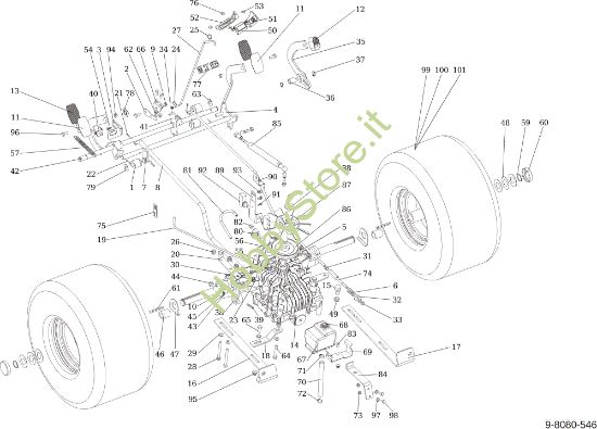Picture of Trasmissione OM 124/24 KH (K2400AVD V-Twin) Cat. 2015 Trattorino