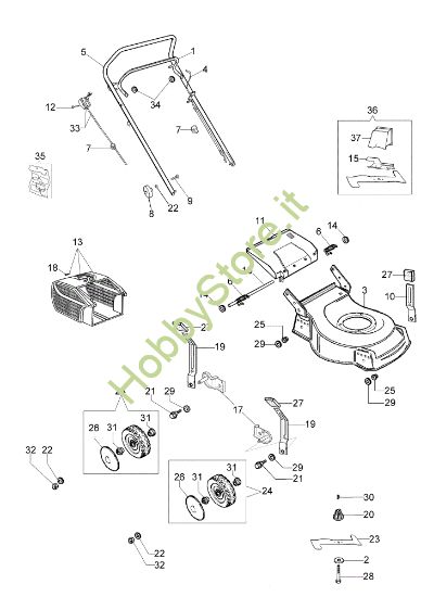 Picture of Esploso G 53 PK ESSENTIAL (K700) Rasaerba