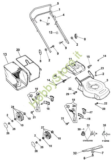 Picture of Esploso completo G 43 A Rasaerba