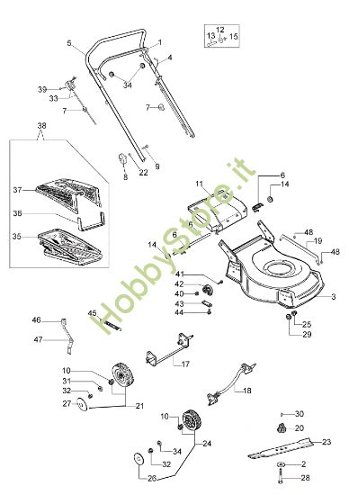 Picture of Esploso G 44 PBXC COMFORT Rasaerba
