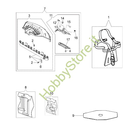 Picture of Accessori OM 43 Vers.2015 Decespugliatore
