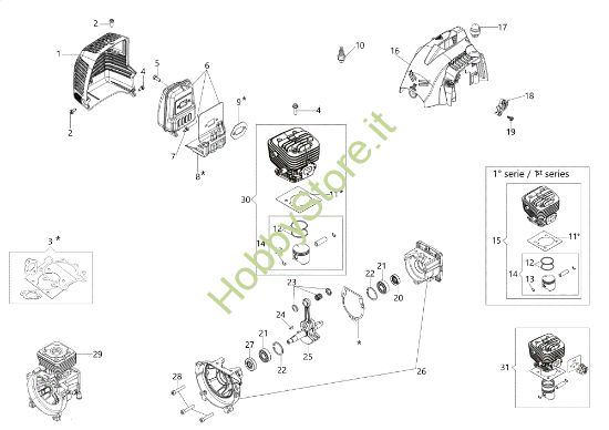 Picture of Motore BC 270 S (Ø 26) Decespugliatore