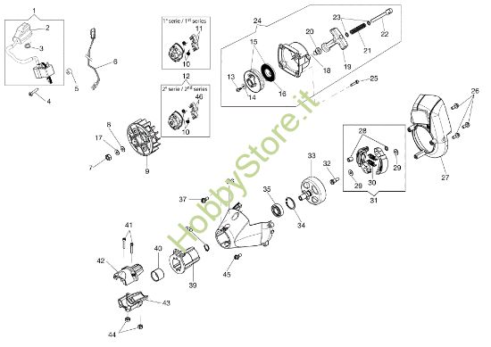 Picture of Avviamento e frizione BC 300 T Decespugliatore