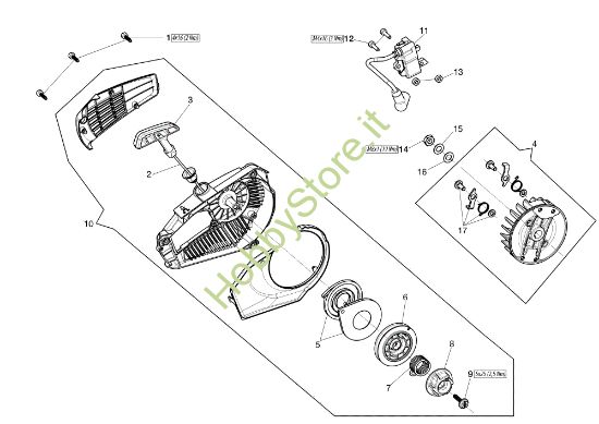Picture of Avviamento GST 250 Motosega