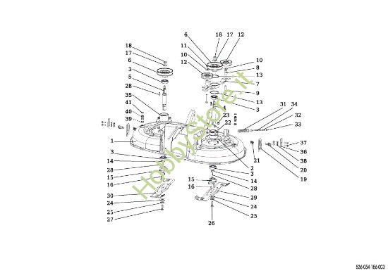 Picture of Piatto di taglio (1/2) OM 92/13H Cat. 2016 Trattorino