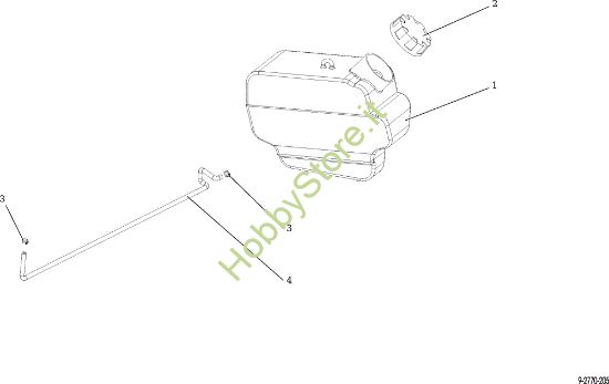 Picture of Serbatoio OM 107 L/24 KH (K2400AVD V-Twin) Cat. 2016 Trattorino