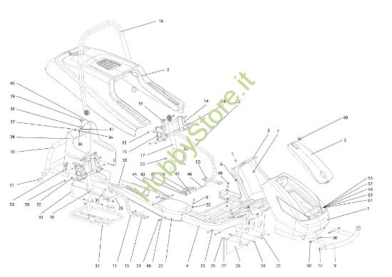 Picture of Cofano (1/2) APACHE 92 4x4 EVO Cat.2016 Trattorino
