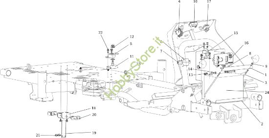 Picture of Parti elettriche APACHE 92 EVO (K2400AVD V-Twin) Cat.2016 Trattorino